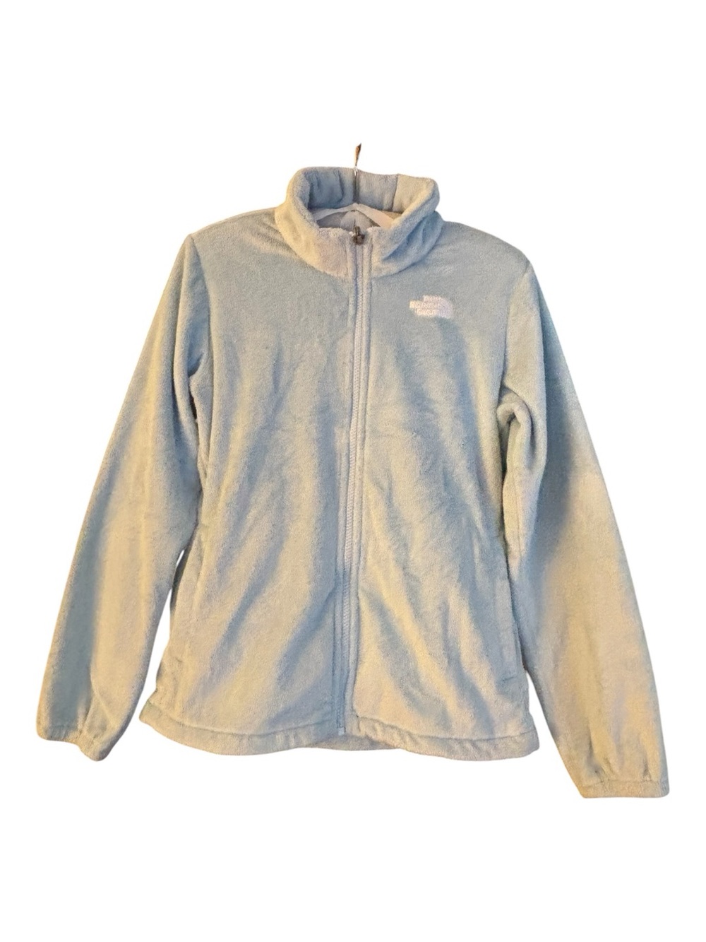The North Face Pale Blue Girls' Fleece Jacket Size L 14-16 girls